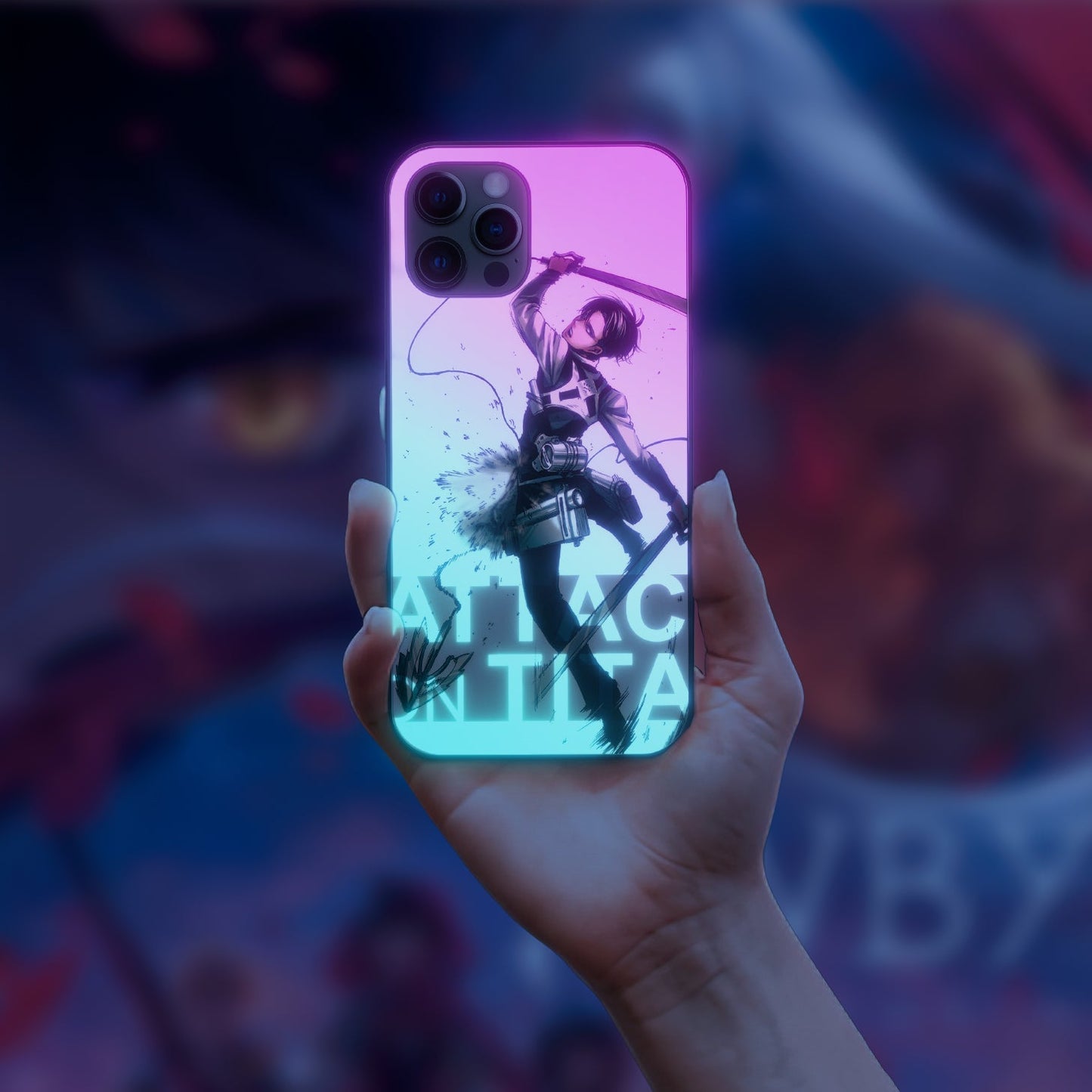 Attack On Titan Armin Arlert Fan LED Case for iPhone