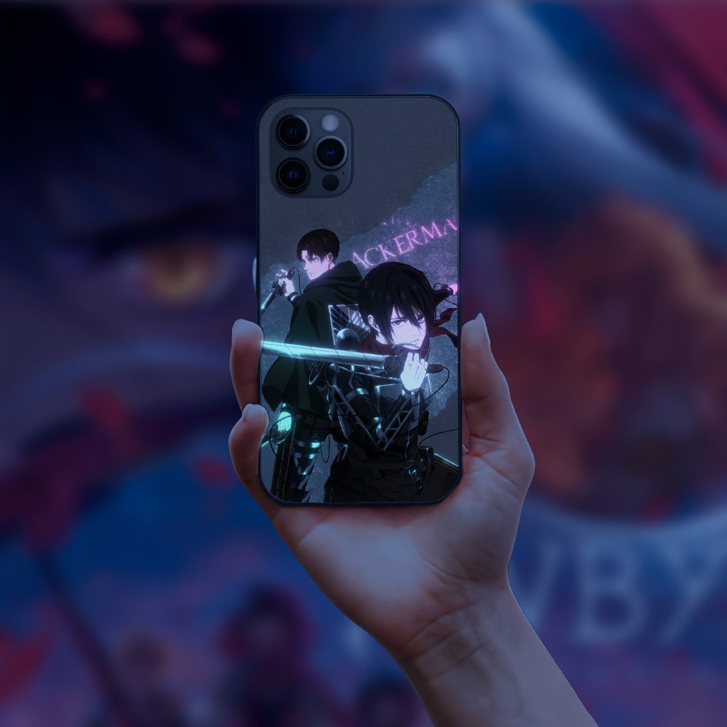 Levi Ackerman AOT LED Case for iPhone