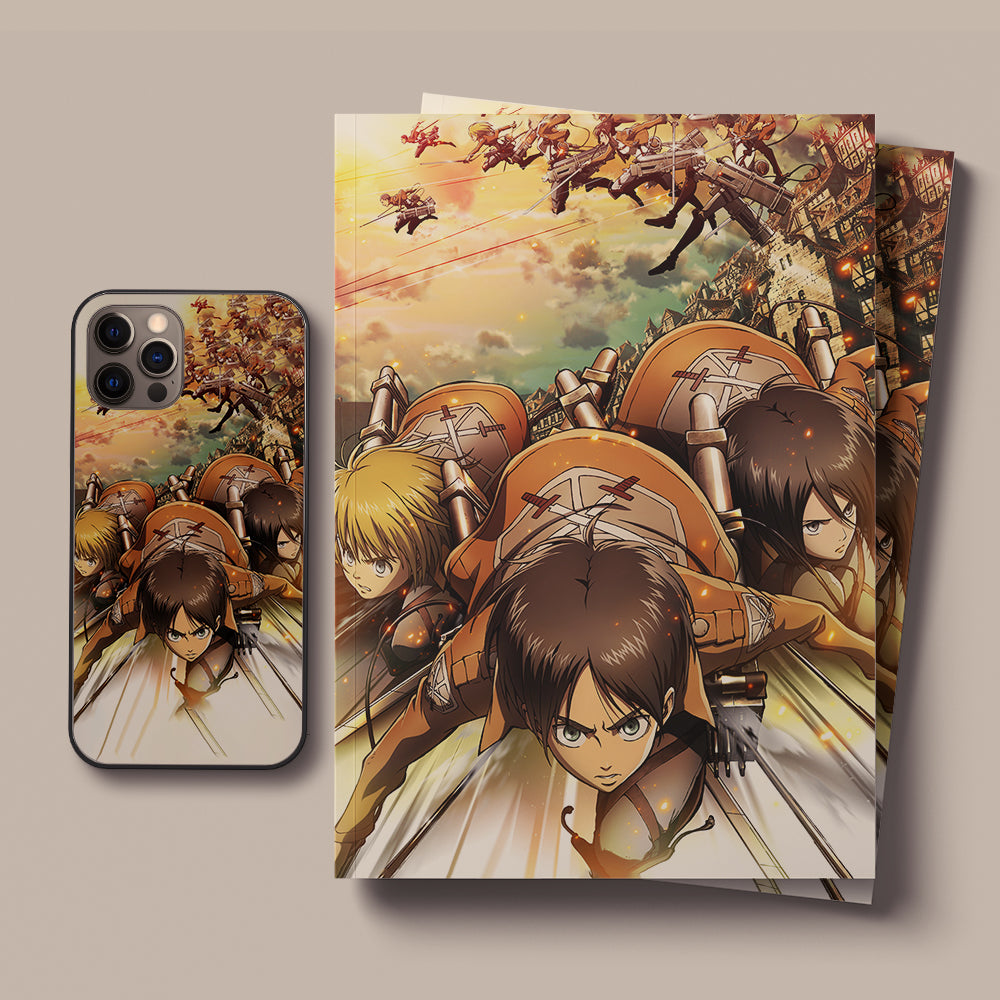 Reiner Braun Titan Attack on Titan SNK LED Case for iPhone