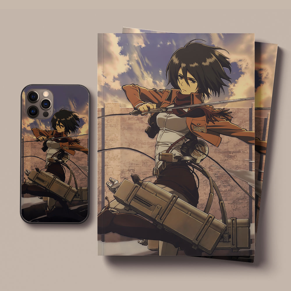 Mikasa Attack onTitan LED Case for iPhone