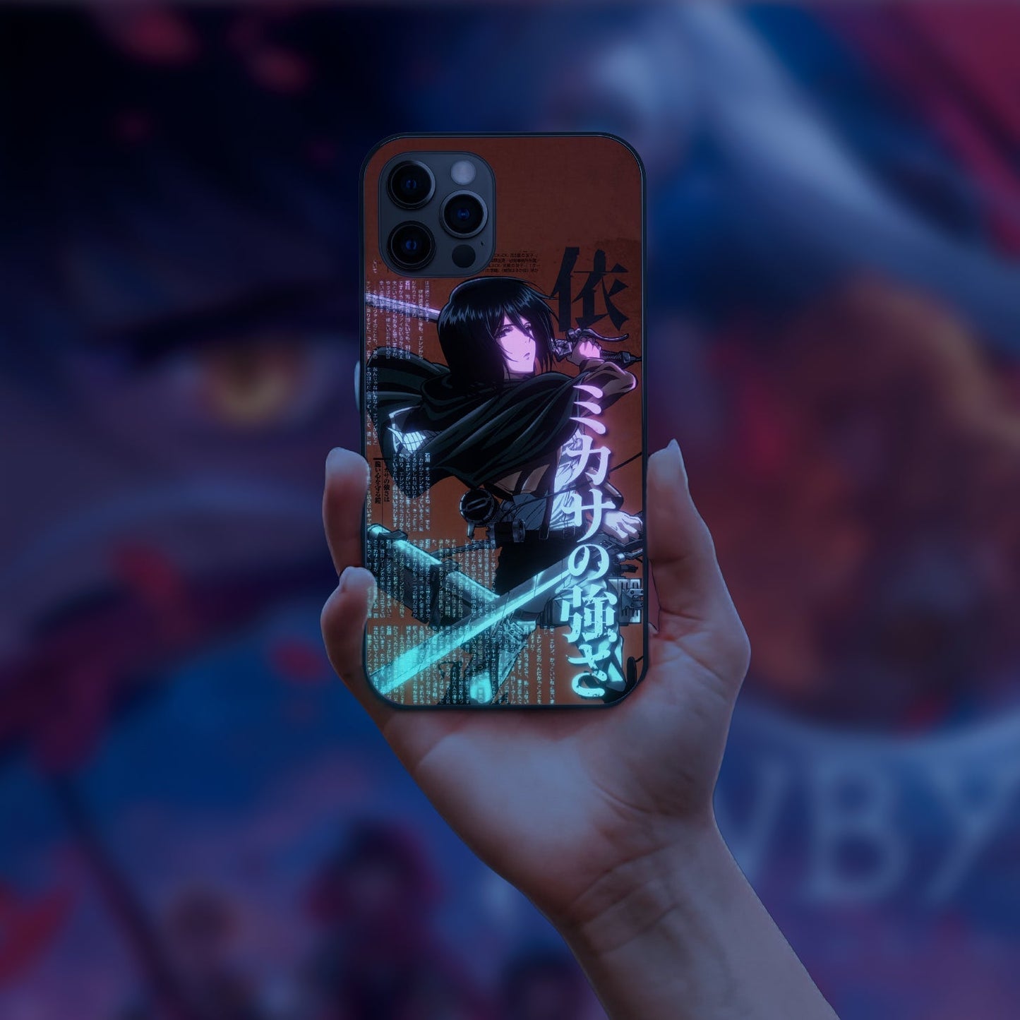 Eren Yeage Attack on Titan LED Case for iPhone