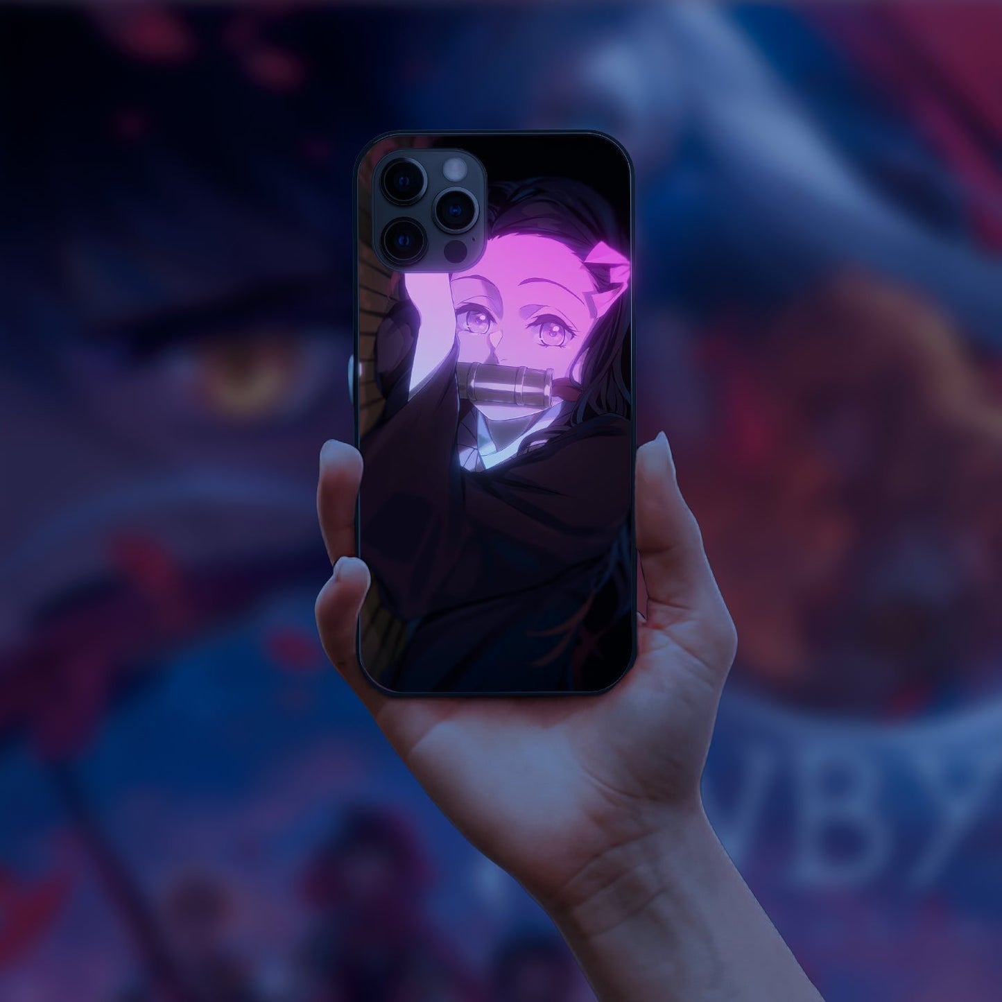 Demon Slayer Kimetsu no Yaiba Protect LED Case for iPhone