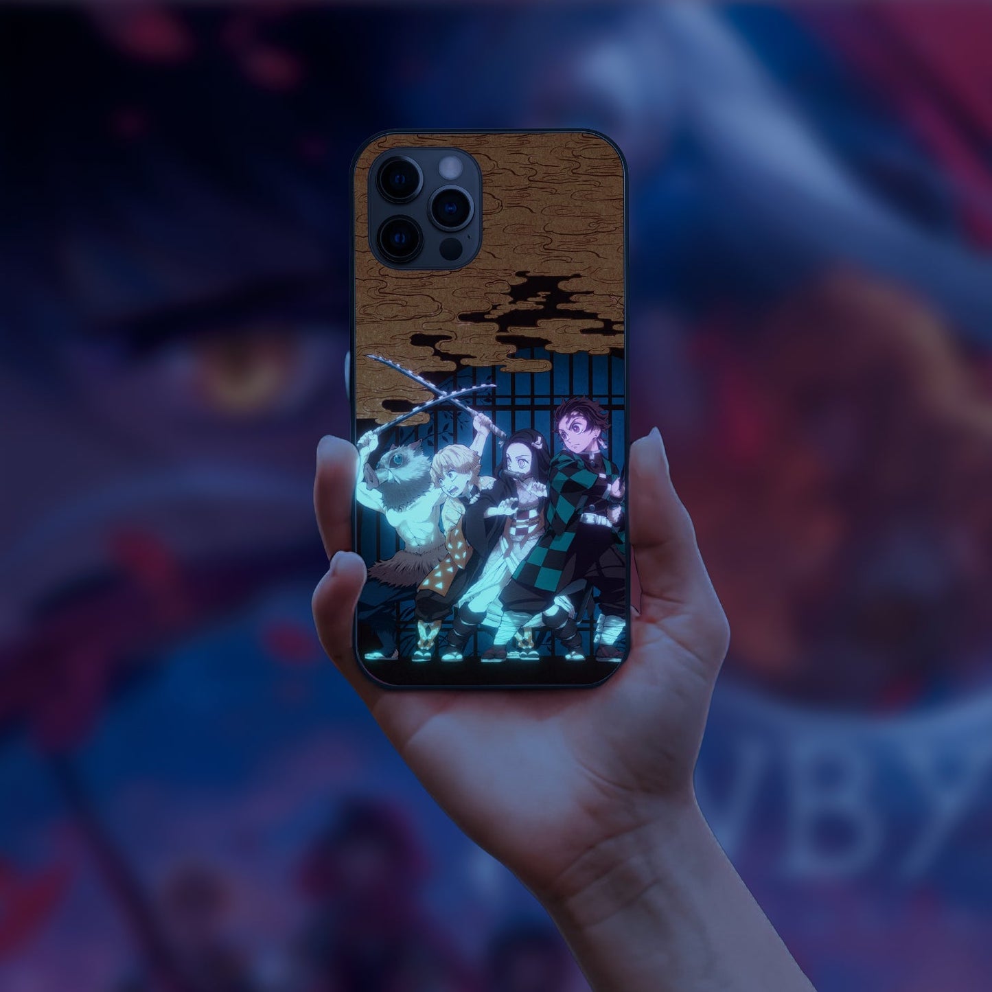 Demon Slayer Breathe LED Case for iPhone