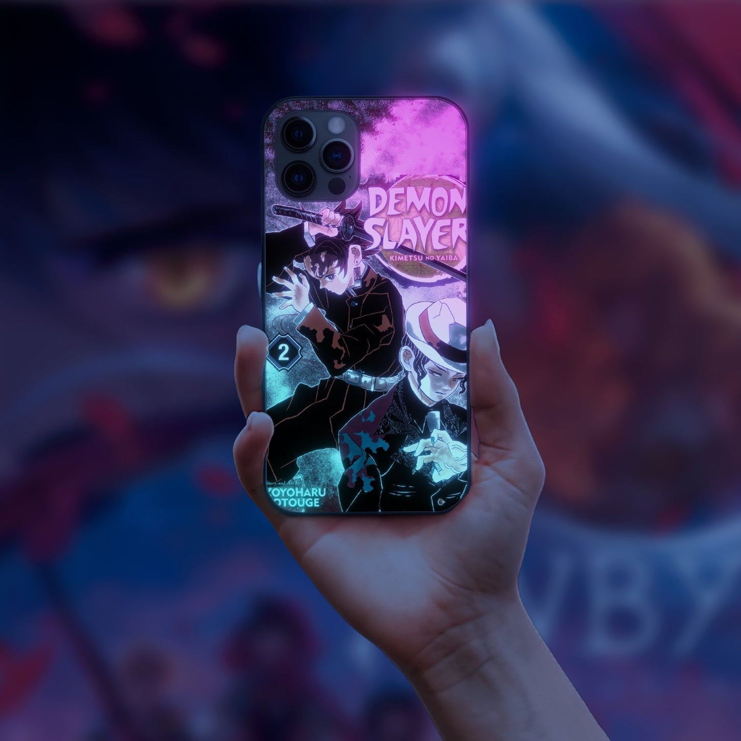 Demon Slayer Kimetsu no Yaiba LED Case for iPhone