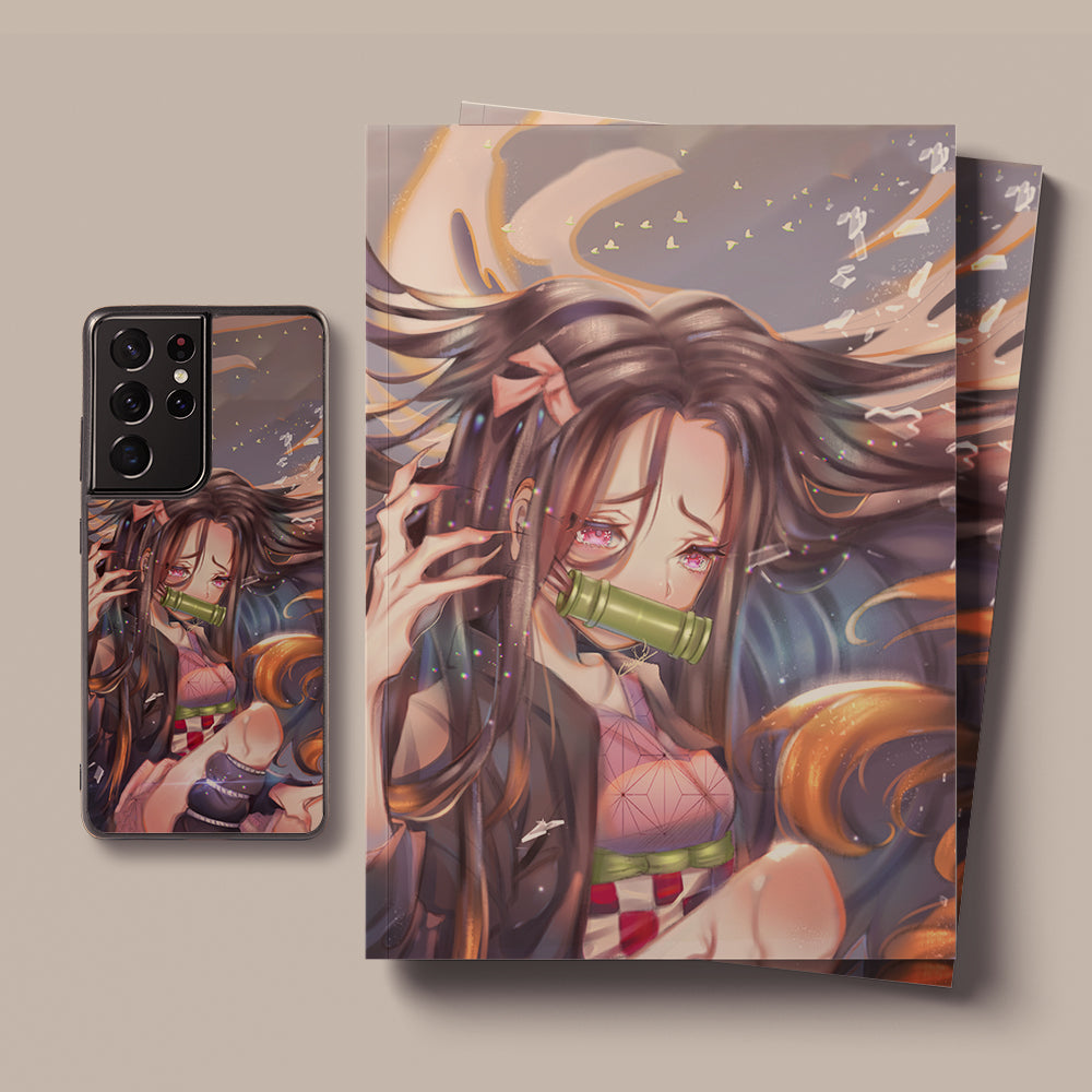 Demon Slayer Nezuko kamado Anime LED Case for Samsung