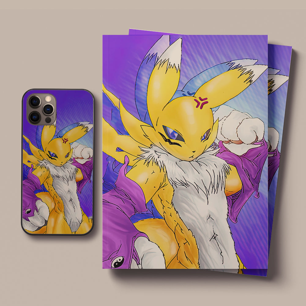 Digimon Ice crystals LED Case for iPhone