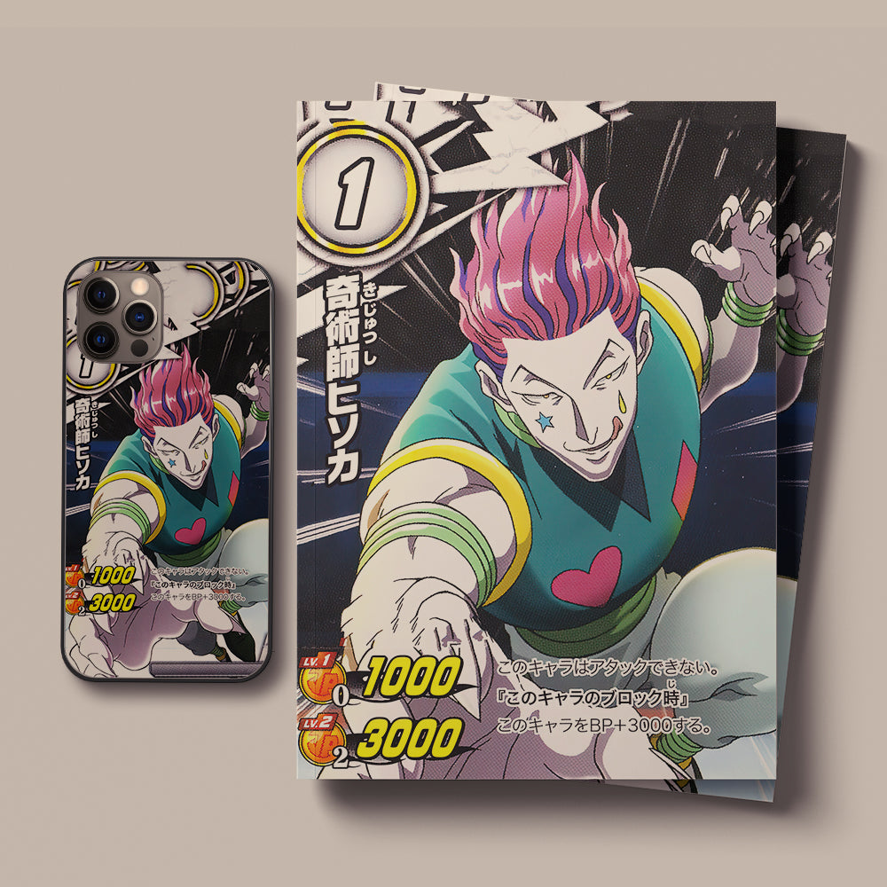 Hisoka Hunter x Hunter Stickers LED Case for iPhone