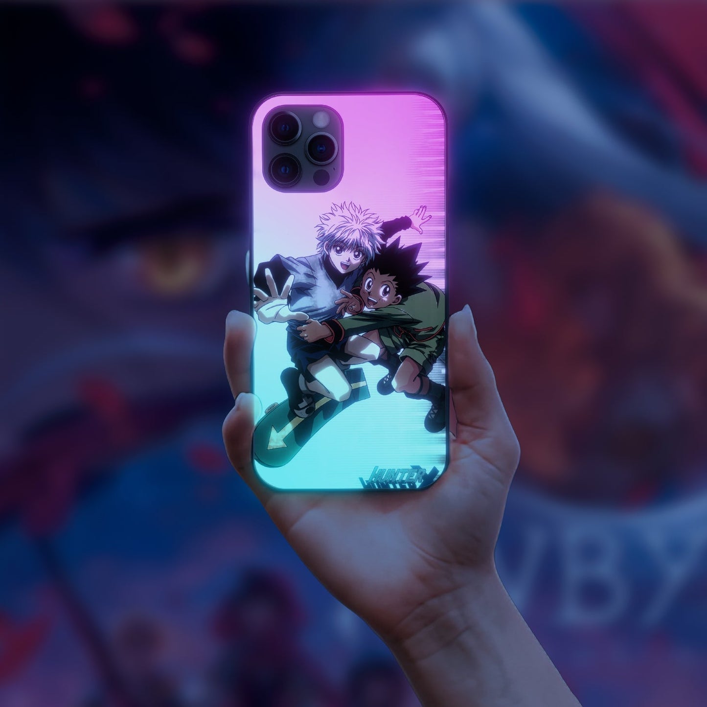 Hunter x Hunter Skateboard LED Case for iPhone