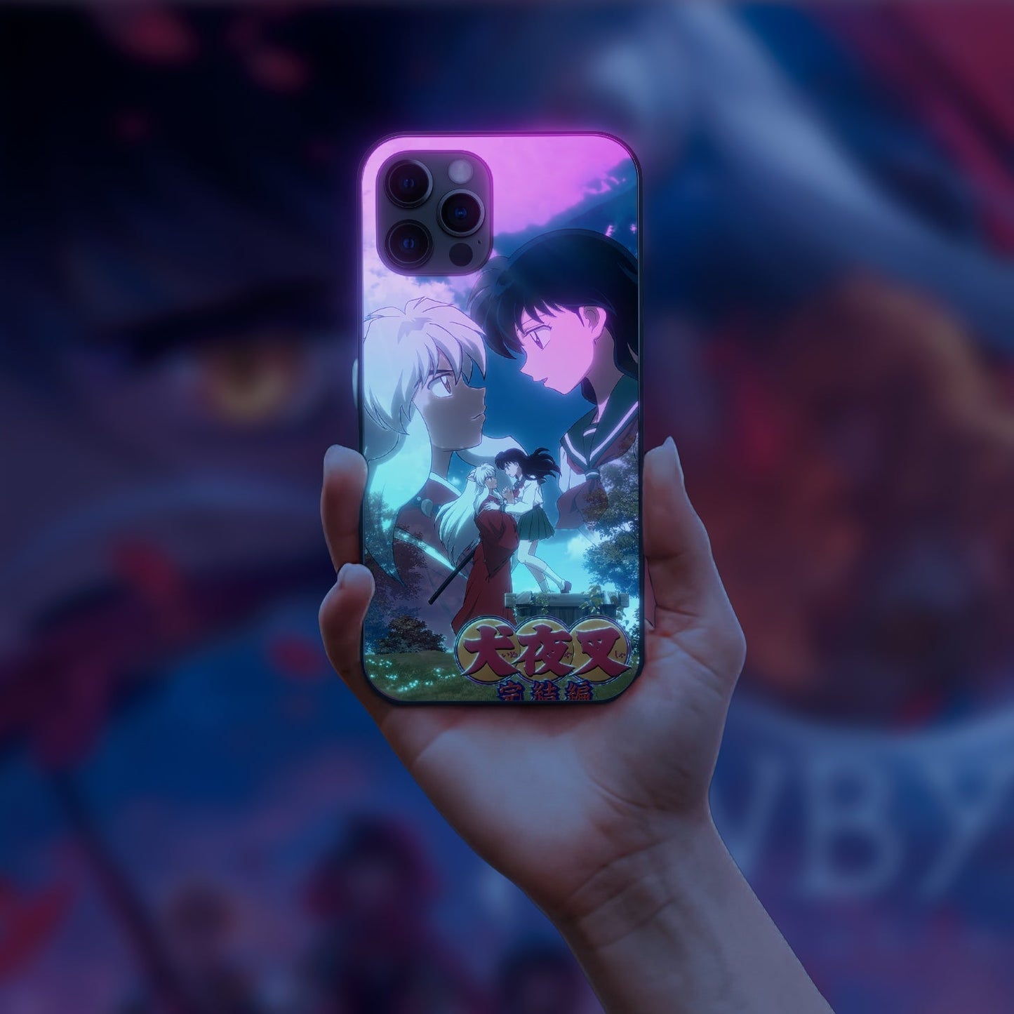 Inuyasha Fall into love LED Case for iPhone