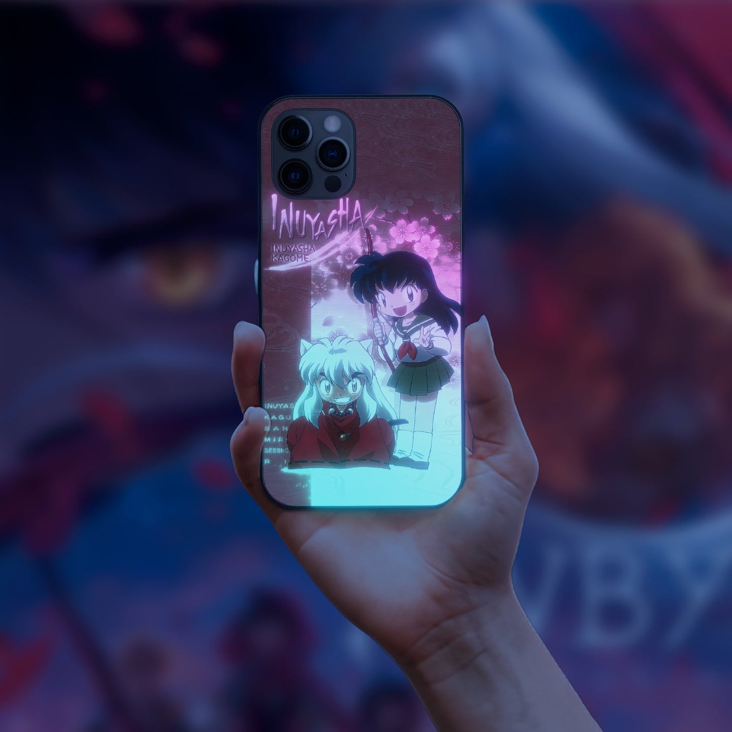 Inuyasha Kagome Love LED Case for iPhone