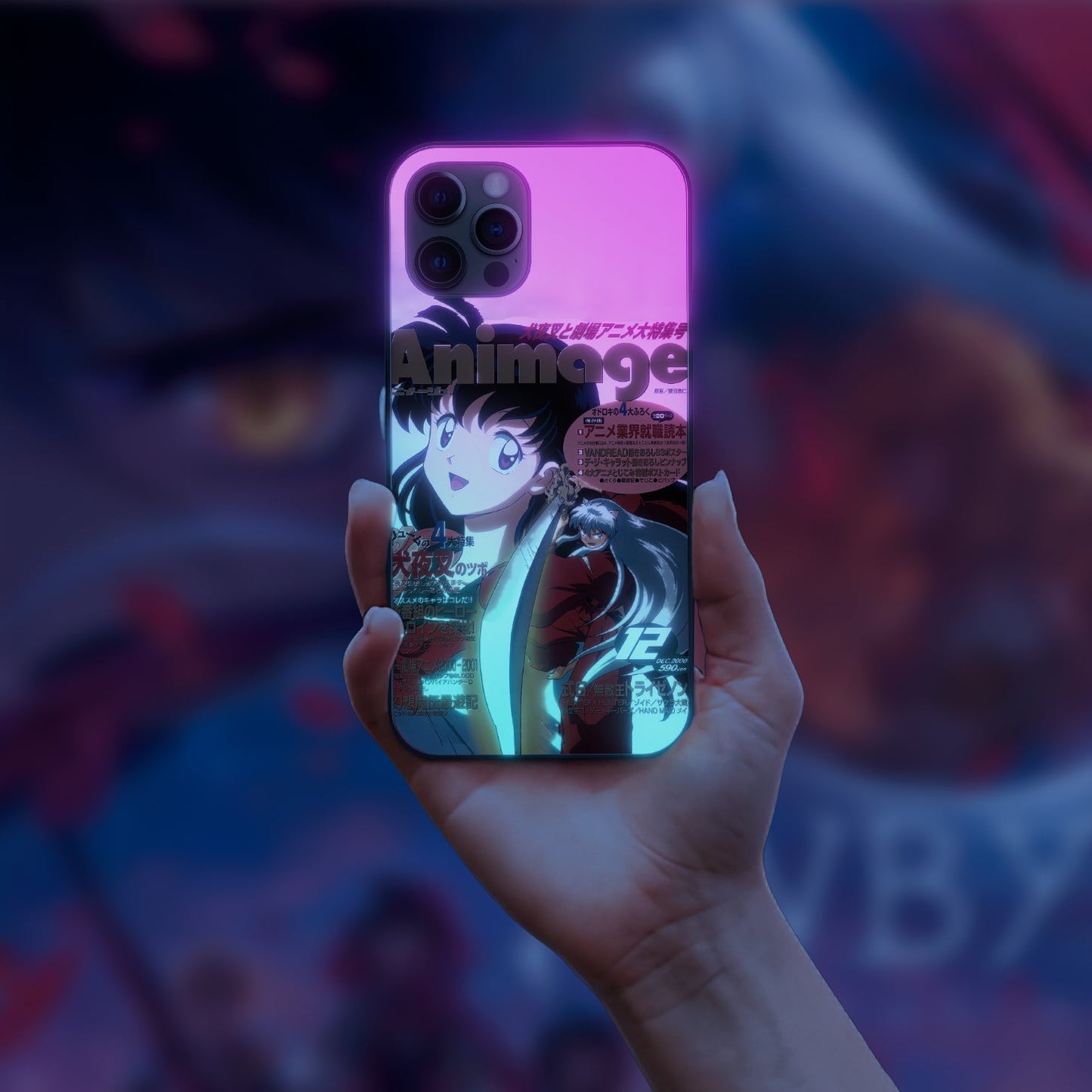 Inuyasha Kikyo Grils Beutiful LED Case for iPhone