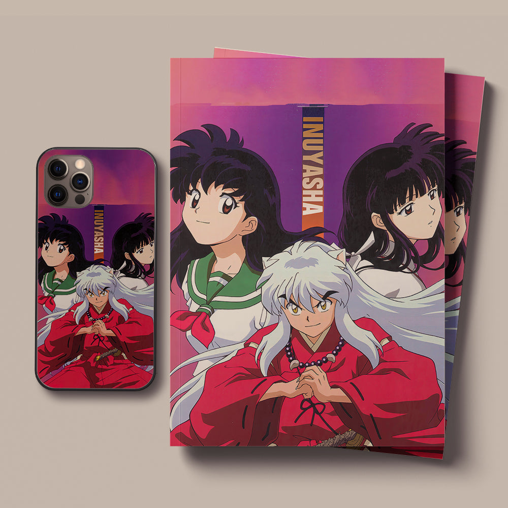 Inuyasha Two Grils Beutiful LED Case for iPhone