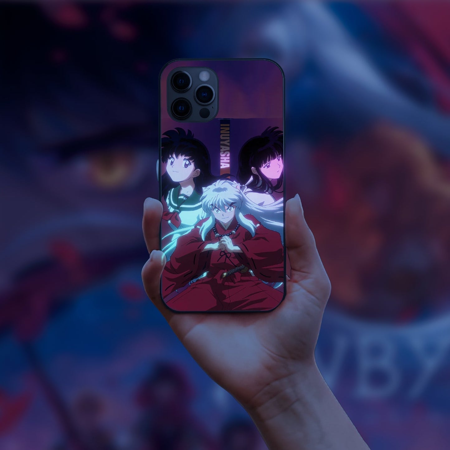 Inuyasha Two Grils Beutiful LED Case for iPhone