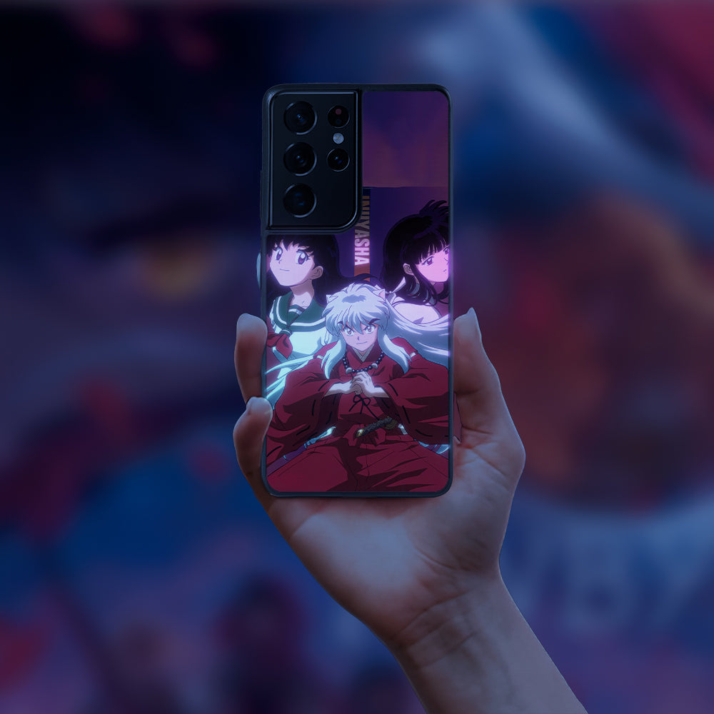 Inuyasha Two Grils Beutiful LED Case for Samsung