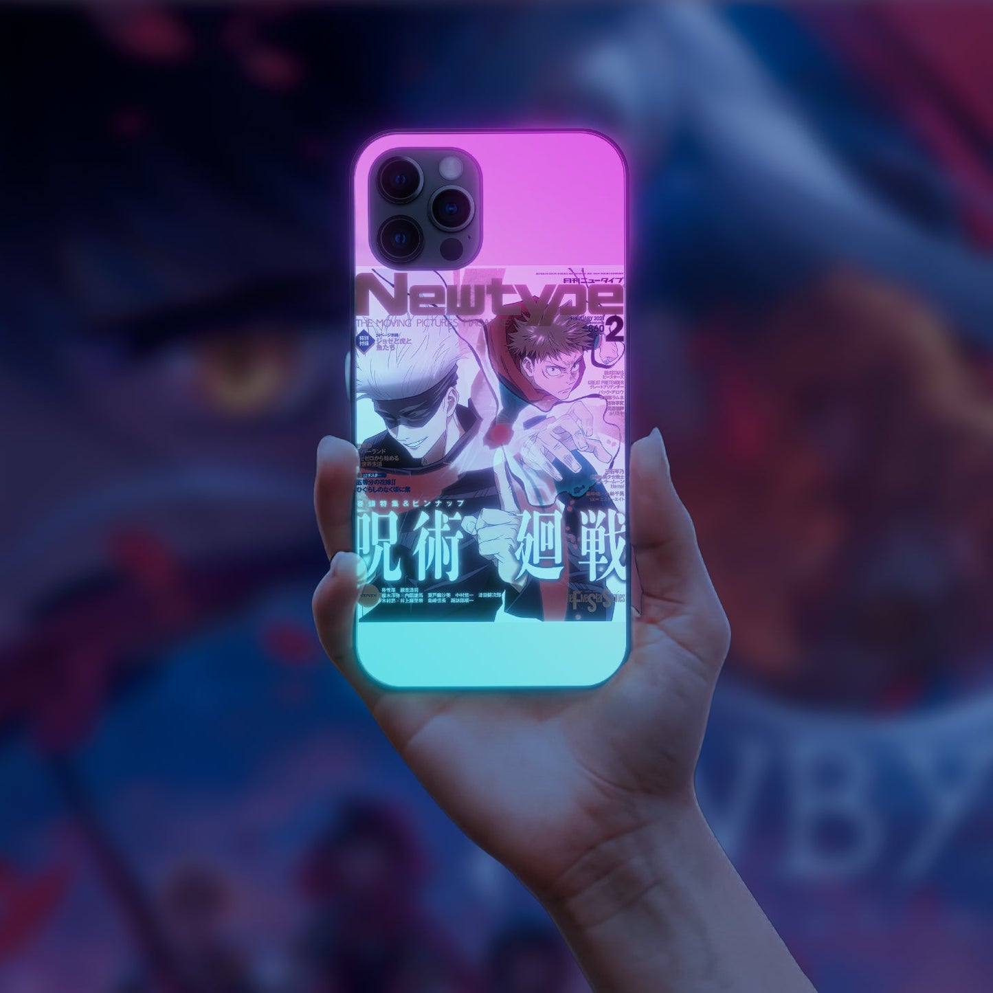 Jujutsu kaisen Sensei Fighter LED Case for iPhone