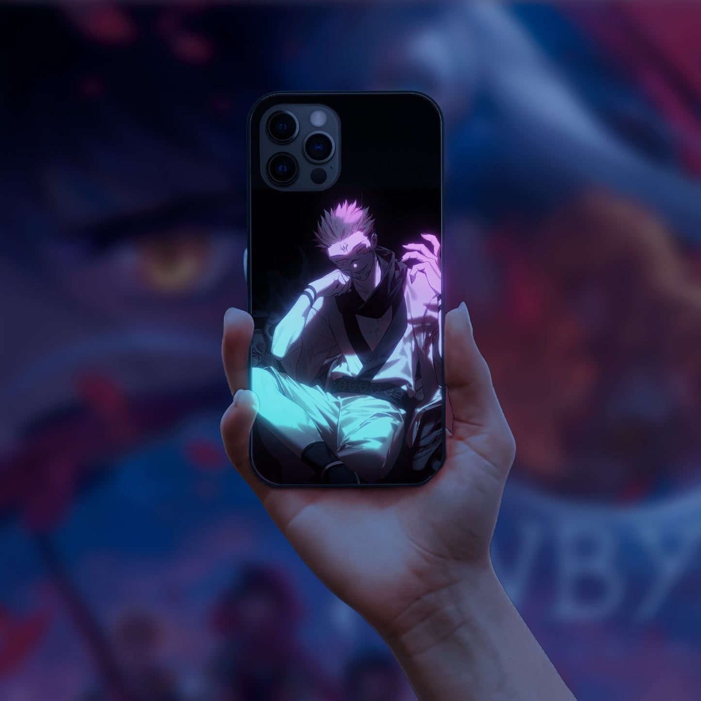 Jujutsu kaisen horror LED Case for iPhone