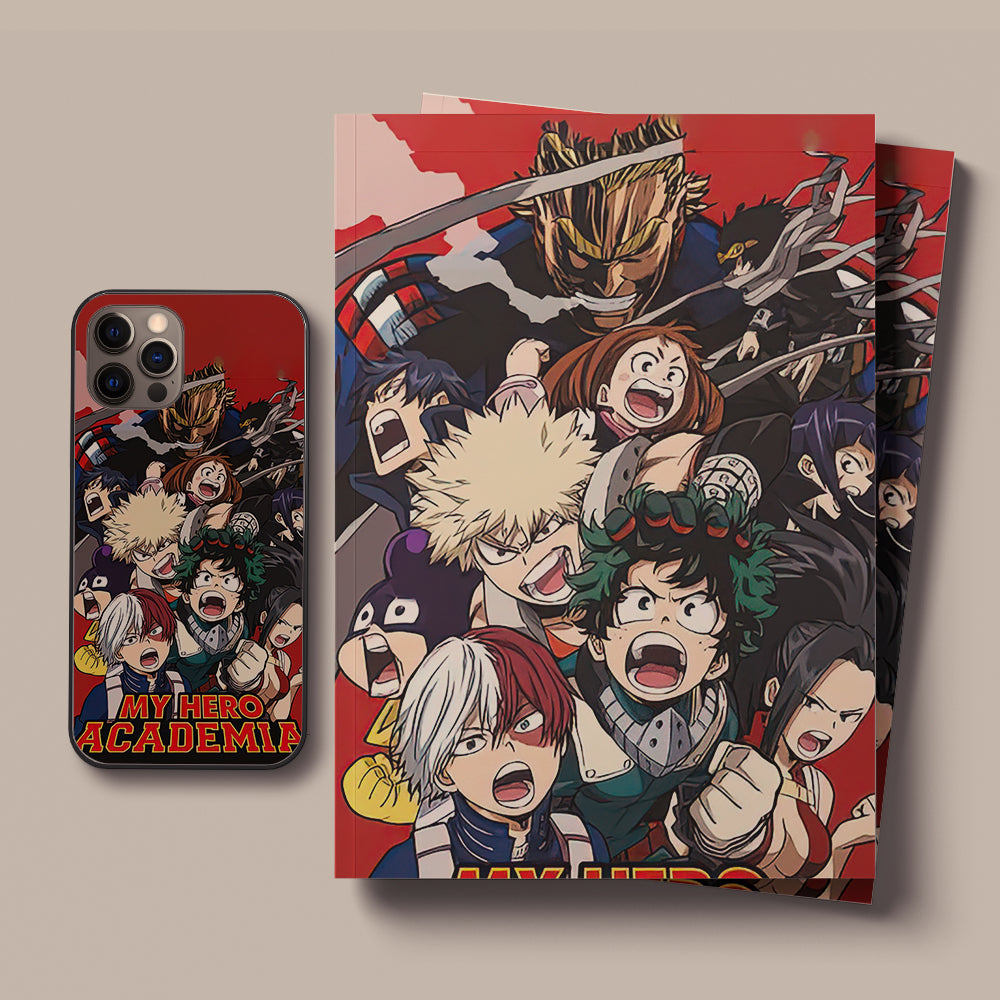 My Hero Academia Poster LED Case for iPhone