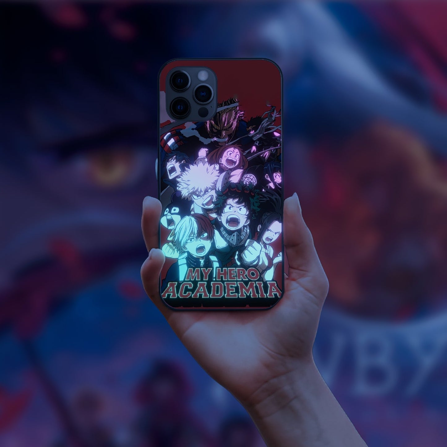 My Hero Academia Poster LED Case for iPhone