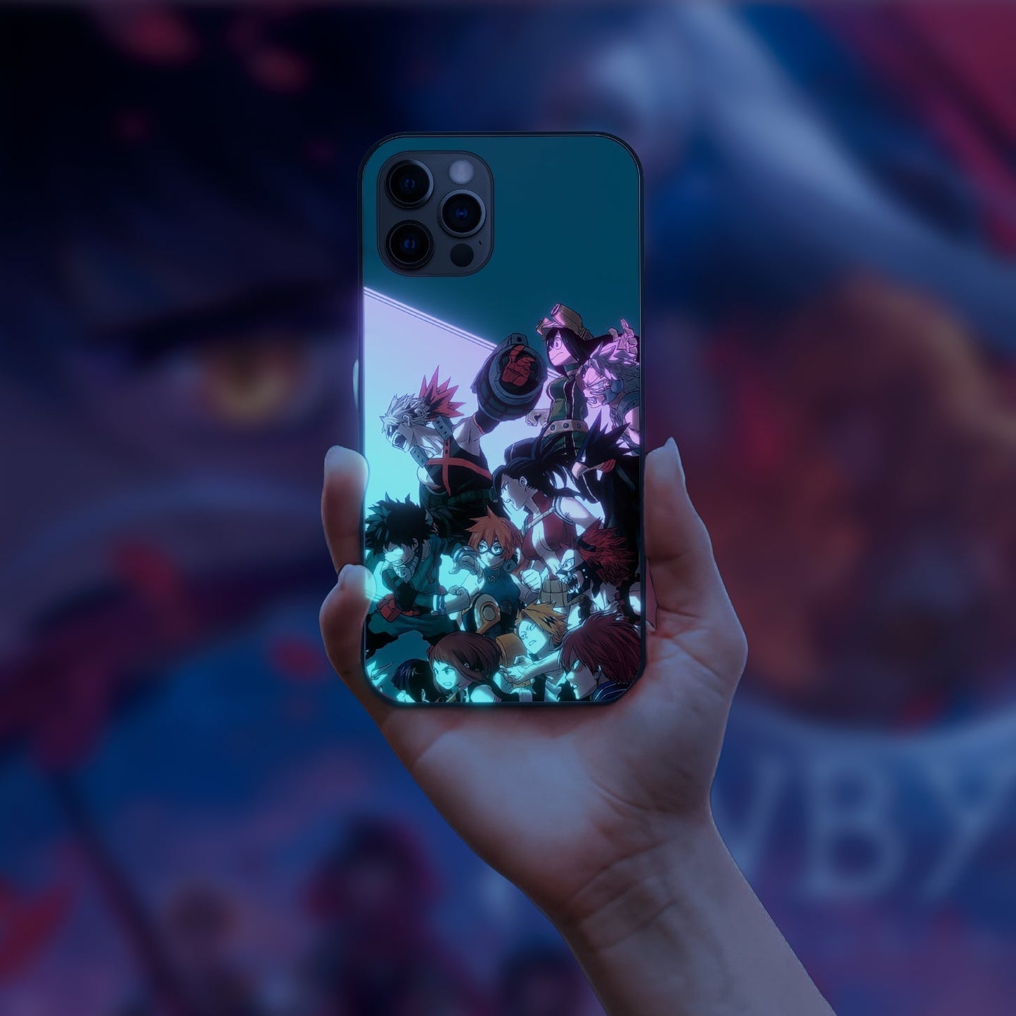 My Hero Academia Deku Manga Collage LED Case for iPhone