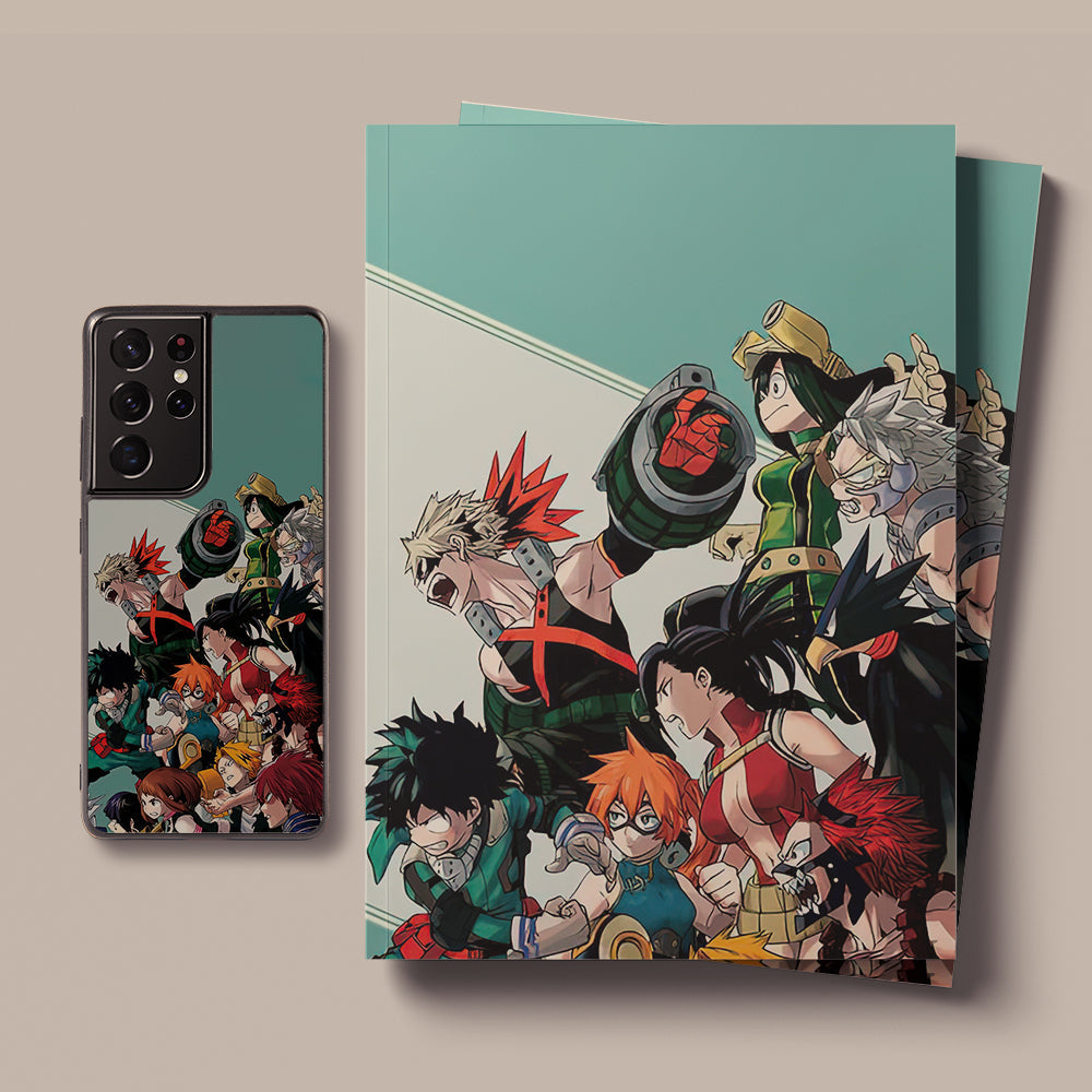 My Hero Academia Deku Manga Collage LED Case for Samsung