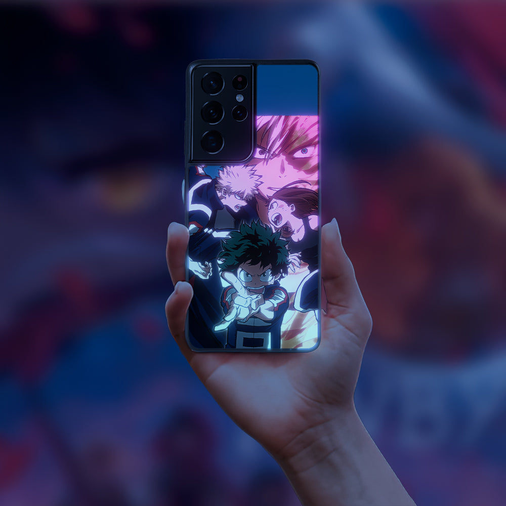 My Hero Academia World Heroes Mission LED Case for Samsung