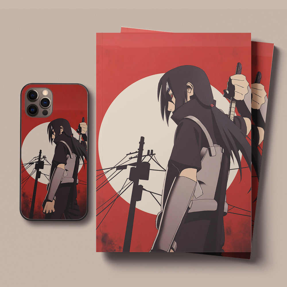 Naruto Hatake with a sword LED Case for iPhone