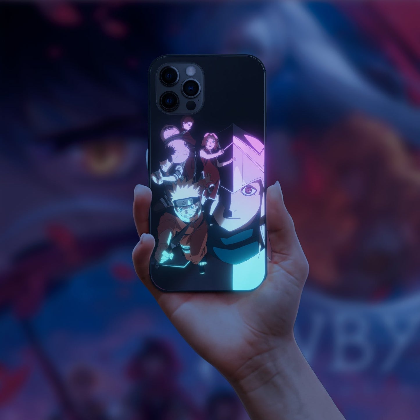 Naruto Spirit of the Fighter LED Case for iPhone