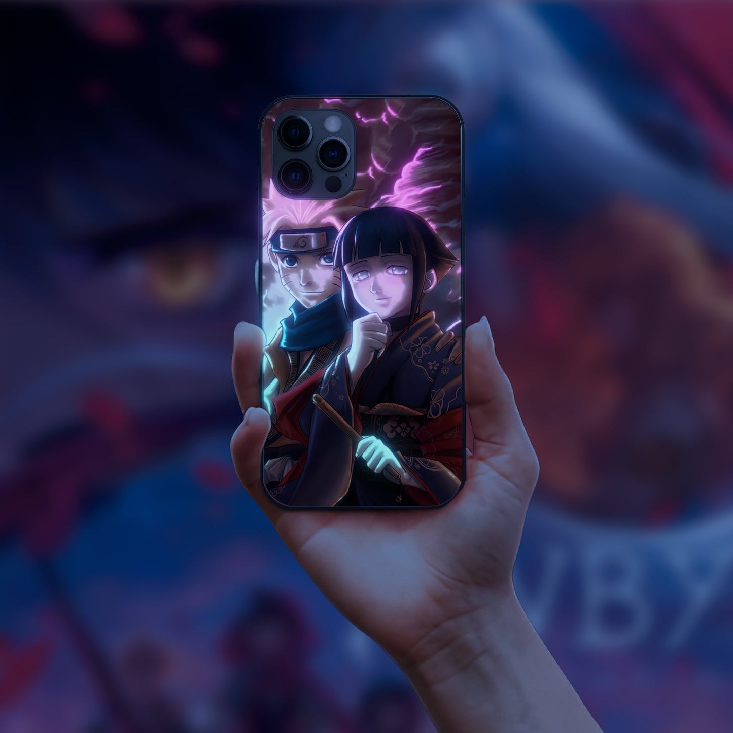 Naruto Hatake Kakashi Wife LED Case for iPhone