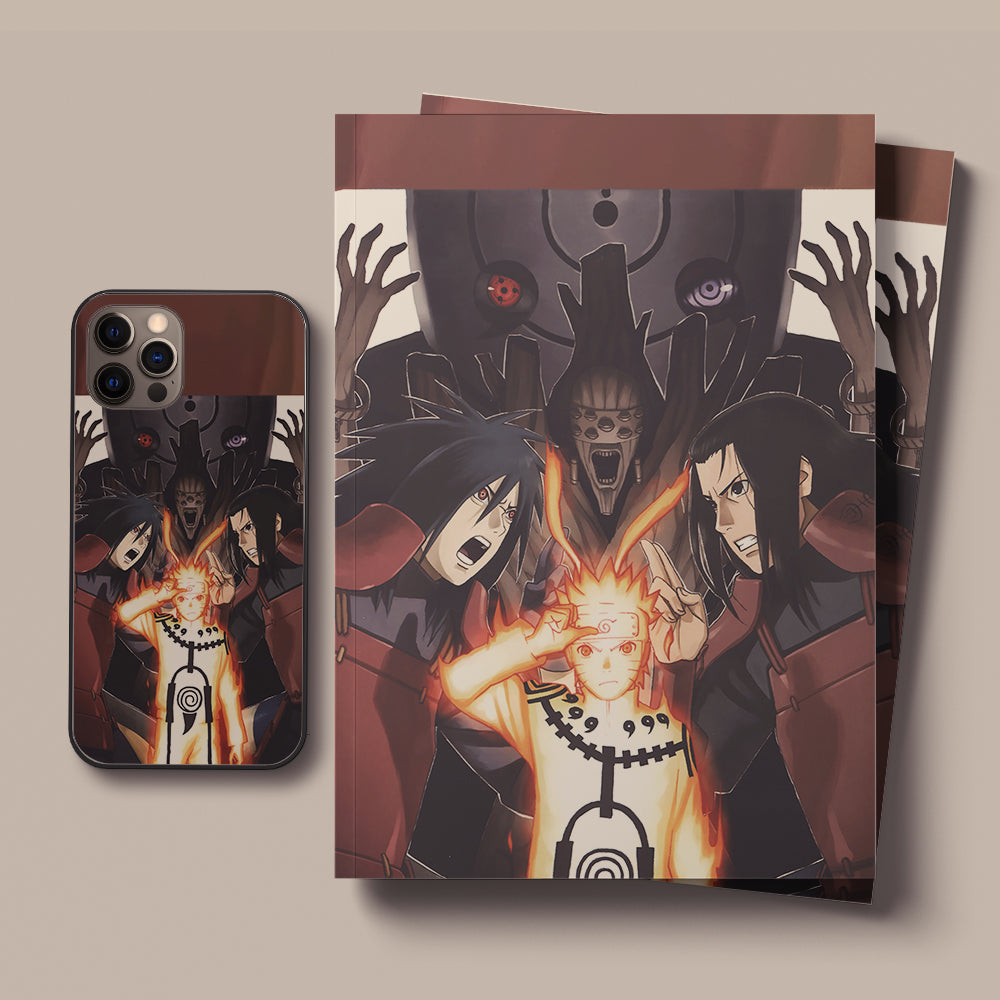 Naruto Keep Clam Down LED Case for iPhone