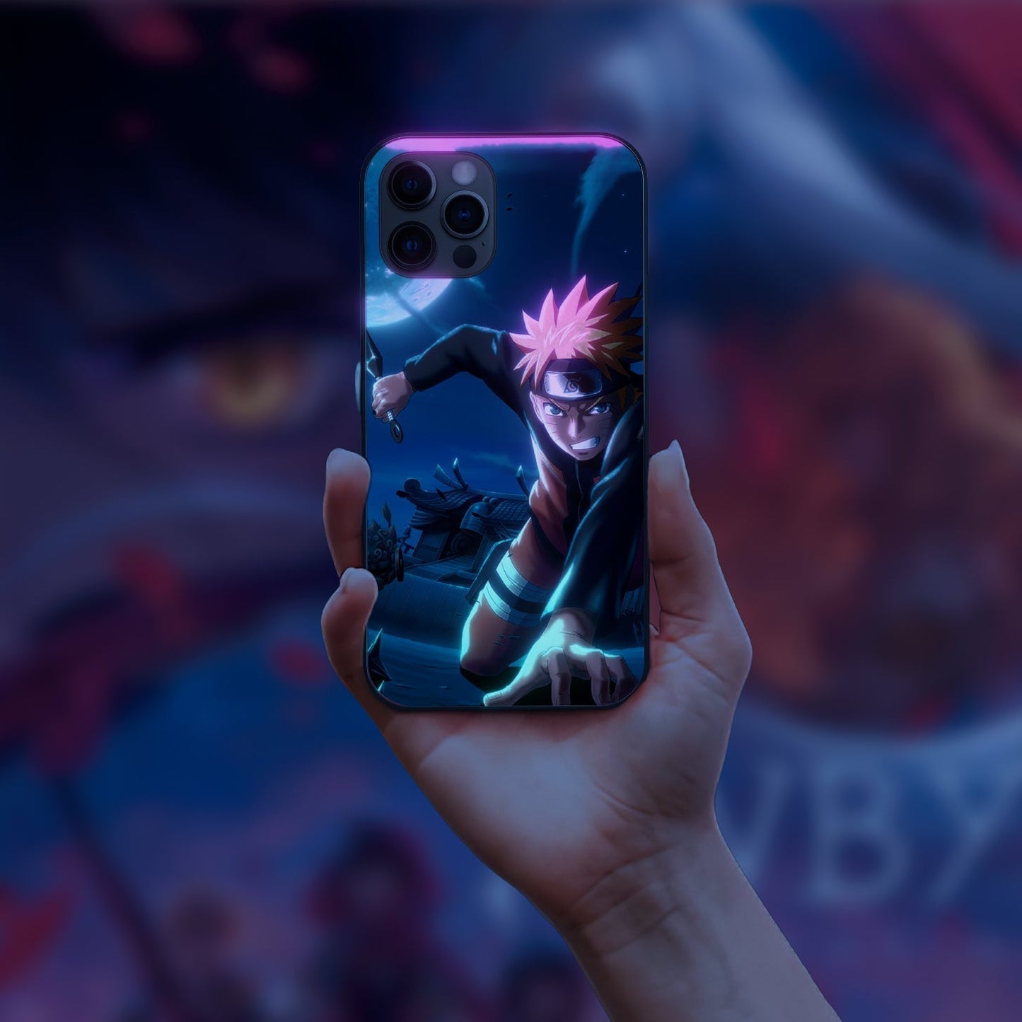 Naruto Japanese Anime Ichiraku LED Case for iPhone