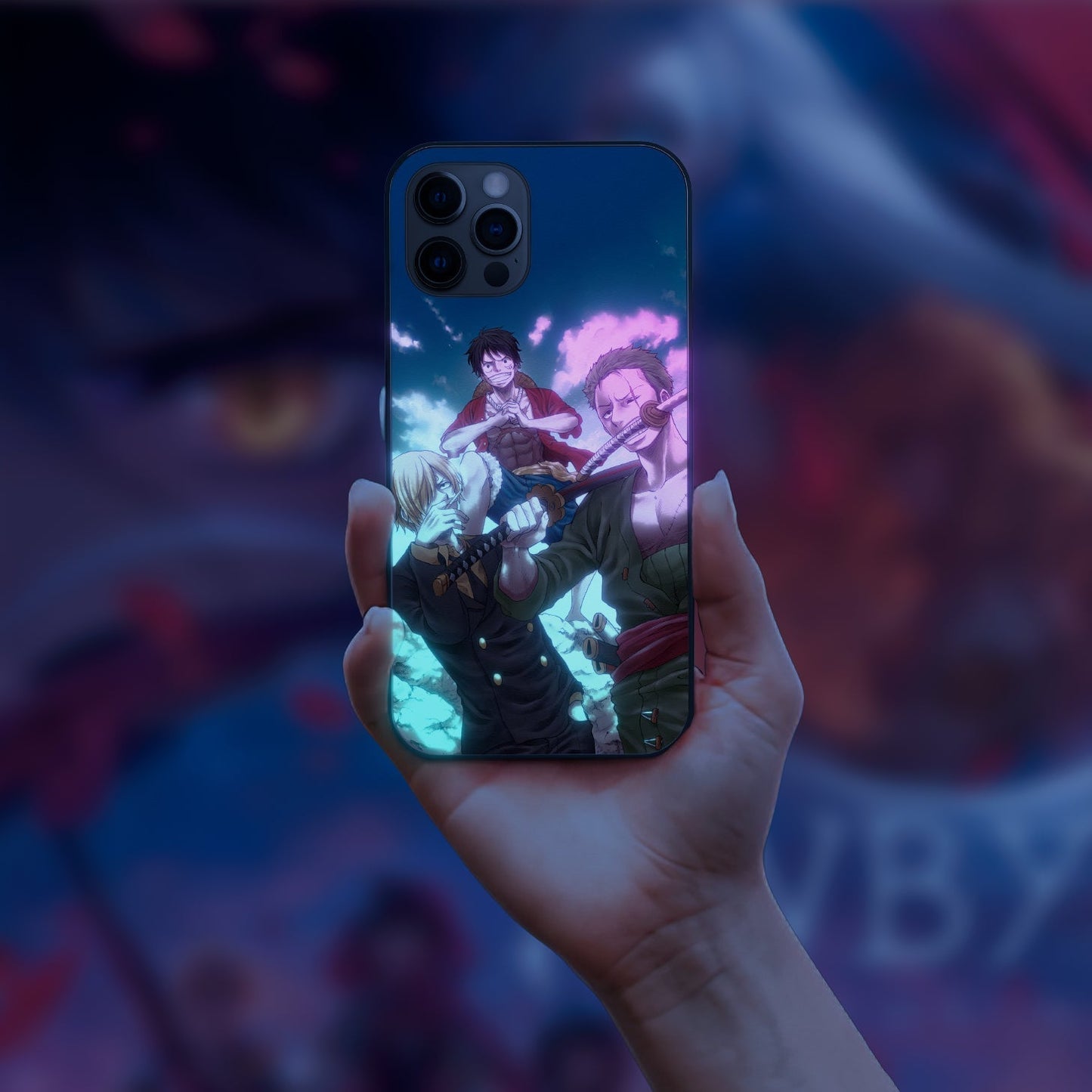 One Piece Team Fighting LED Case for iPhone