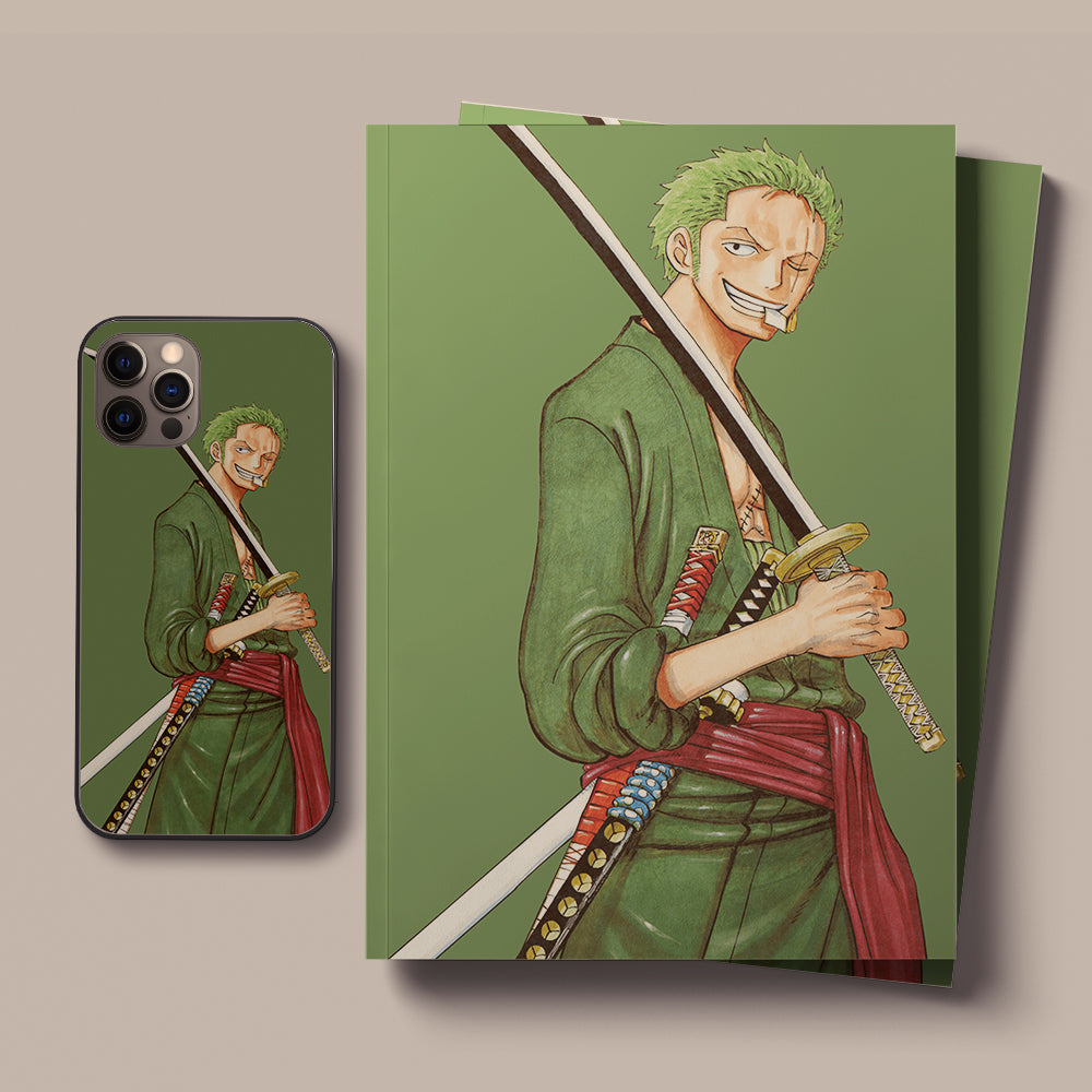 One Piece Anime Zoro Manga LED Case for iPhone