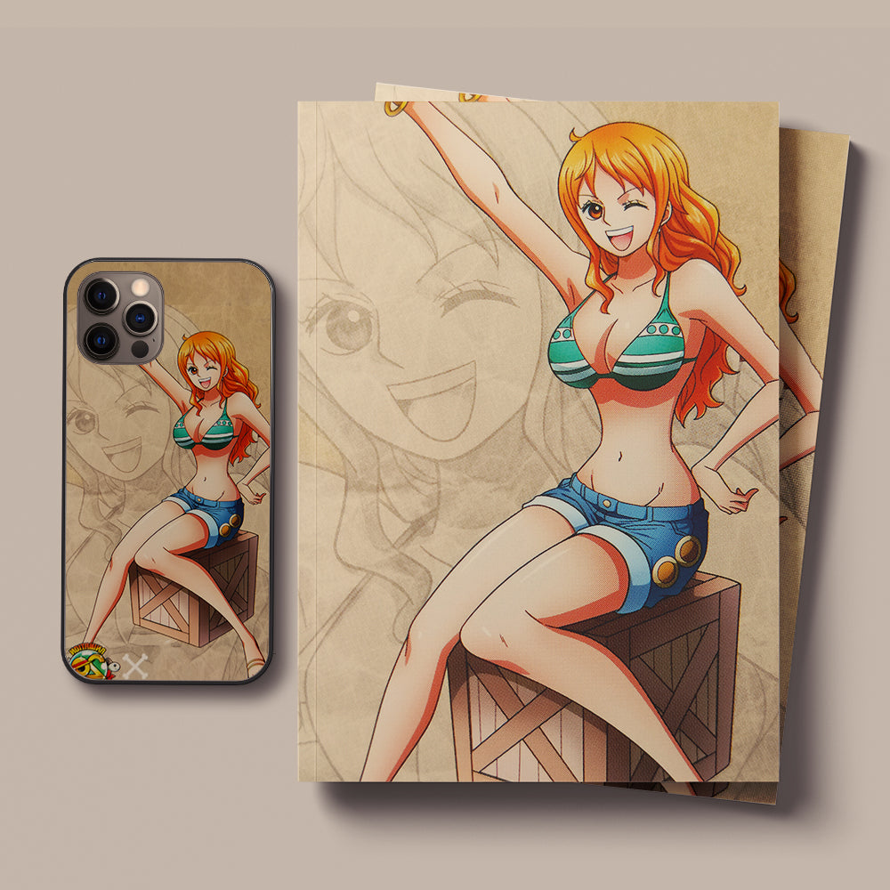 Help Nami One Piece LED Case for iPhone