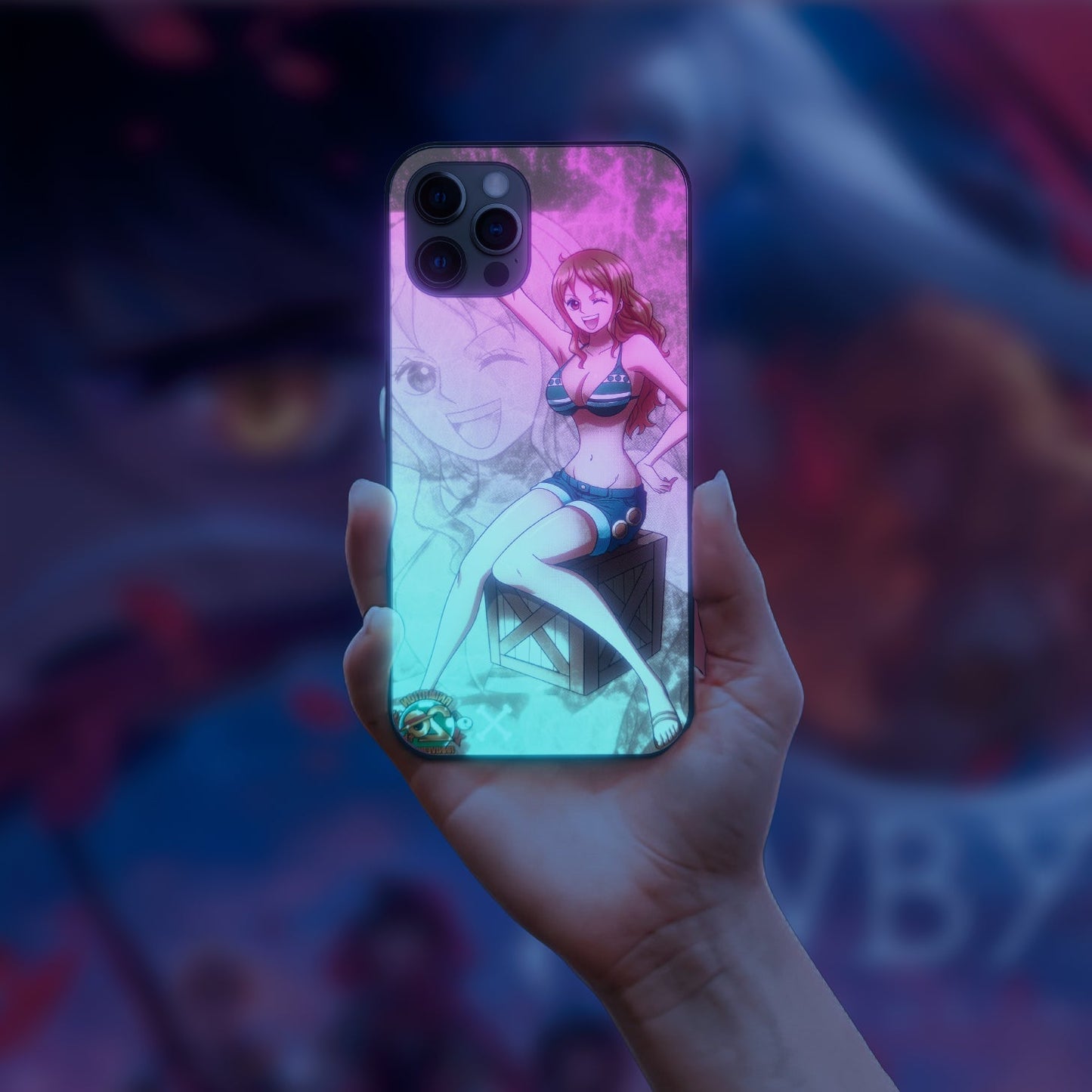 Help Nami One Piece LED Case for iPhone