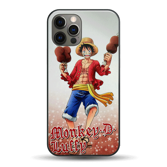 One Piece Monkey D Luffy Meat LED Case for iPhone