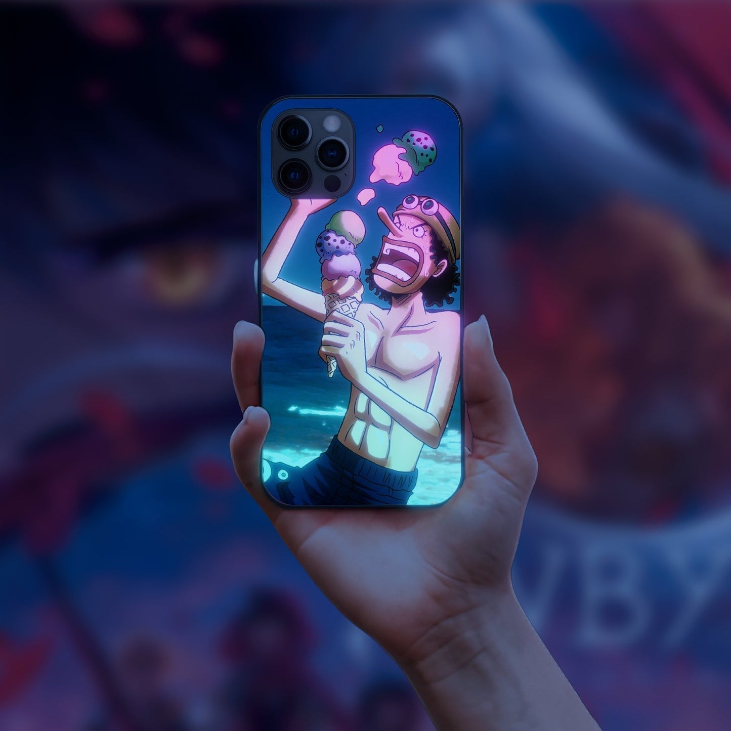 One Piece Usopp LED Case for iPhone