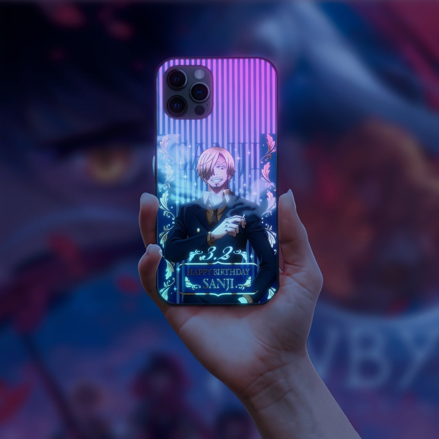 One Piece Vinsmoke Sanji LED Case for iPhone