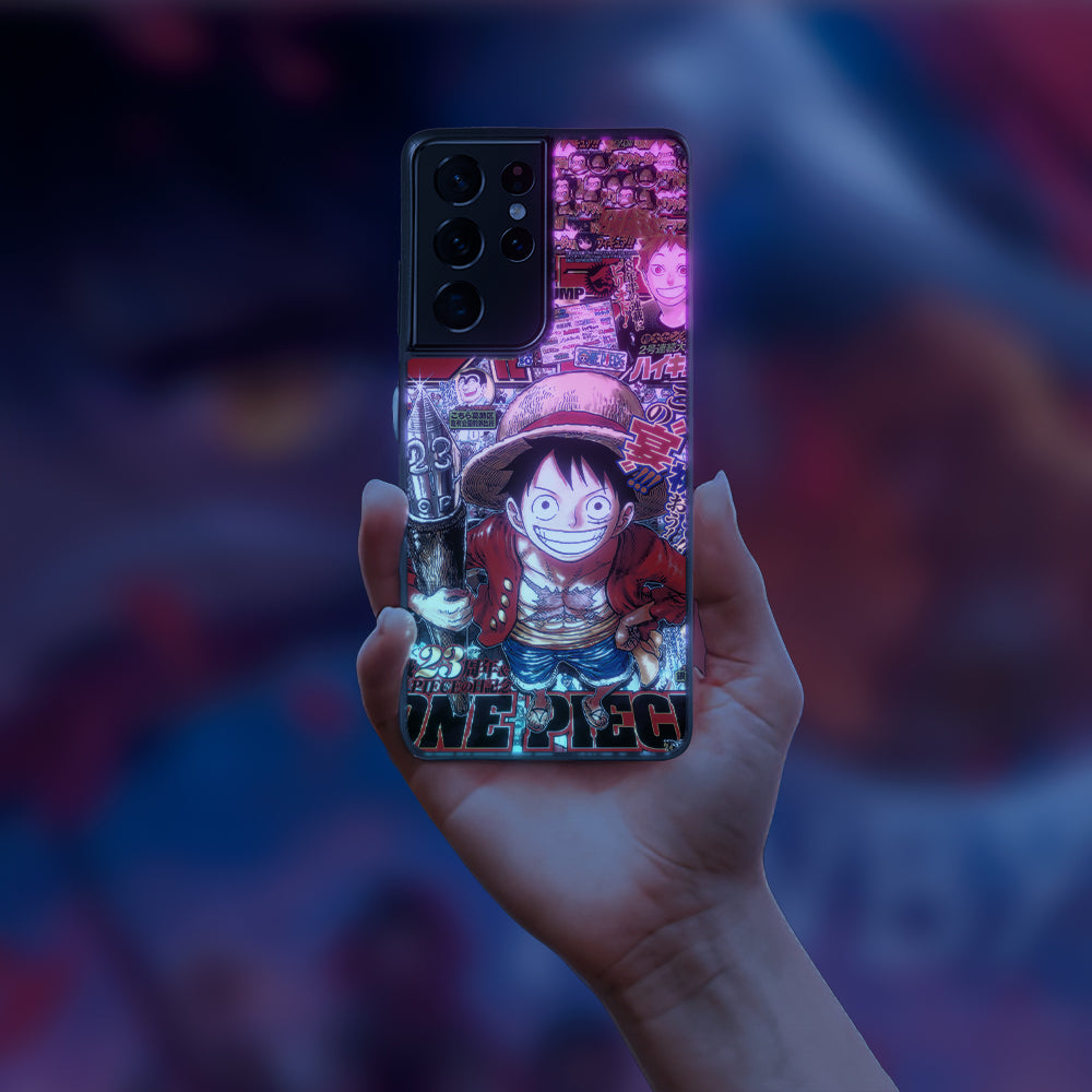 One Piece Manga Collage LED Case for Samsung