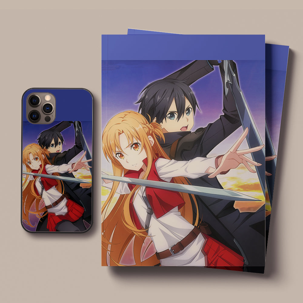 Sword Art Online Sinon neko peeker LED Case for iPhone