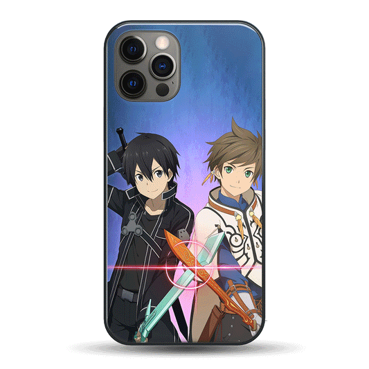 Sword Art Online Kirito and Eugeo LED Case for iPhone