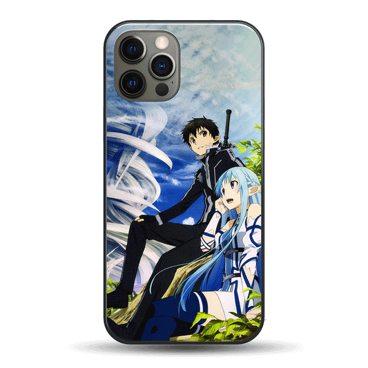 Sword Art Online Asuna and Kirito LED Case for iPhone