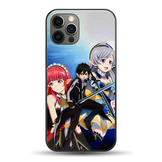 Sword Art Online Sinon and butterflies LED Case for iPhone