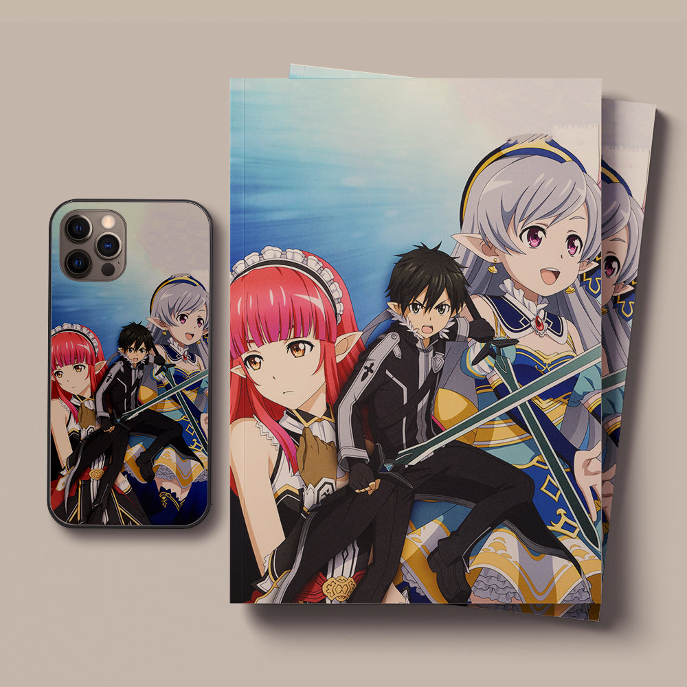 Sword Art Online Sinon and butterflies LED Case for iPhone