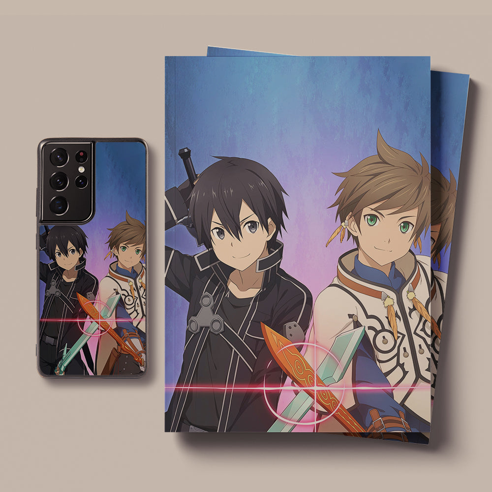 Sword Art Online Kirito and Eugeo LED Case for Samsung