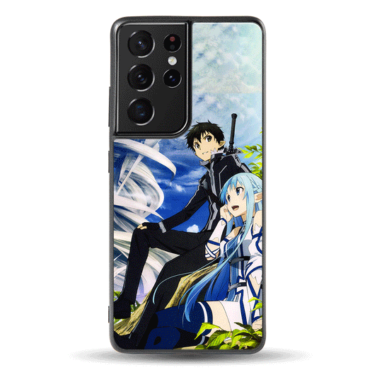 Sword Art Online Asuna and Kirito LED Case for Samsung