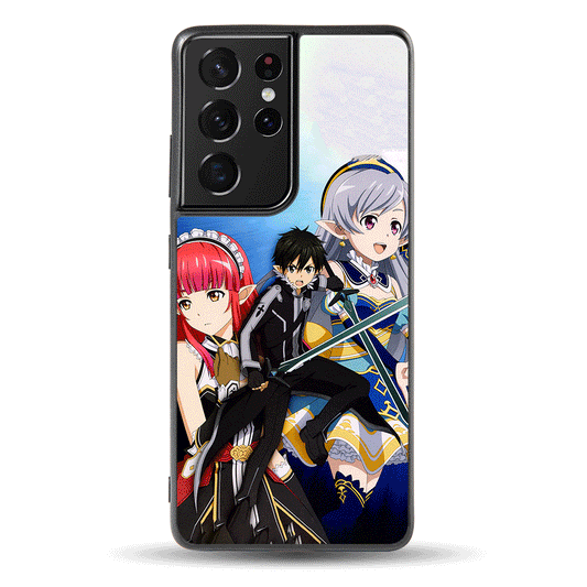 Sword Art Online Sinon and butterflies LED Case for Samsung