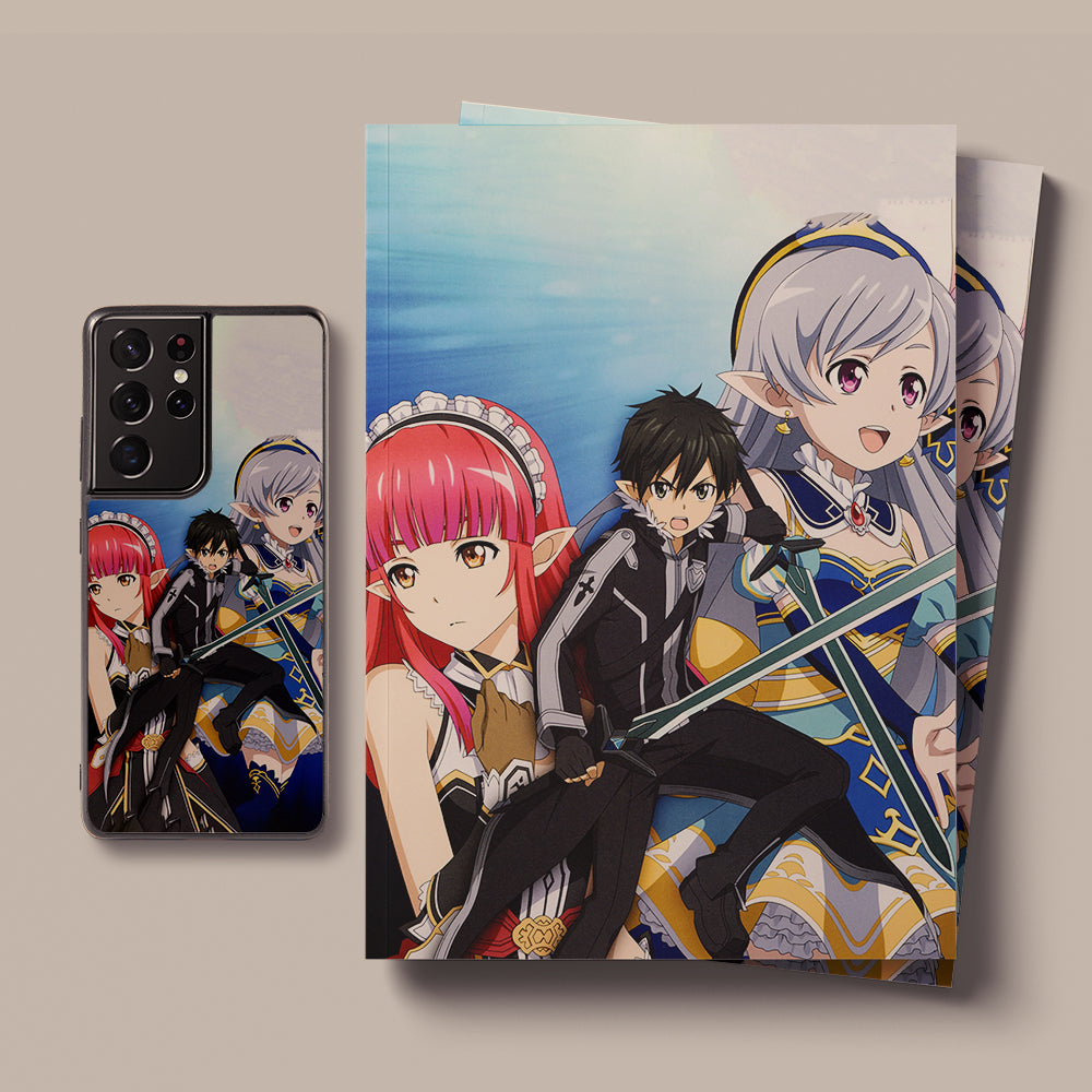 Sword Art Online Sinon and butterflies LED Case for Samsung