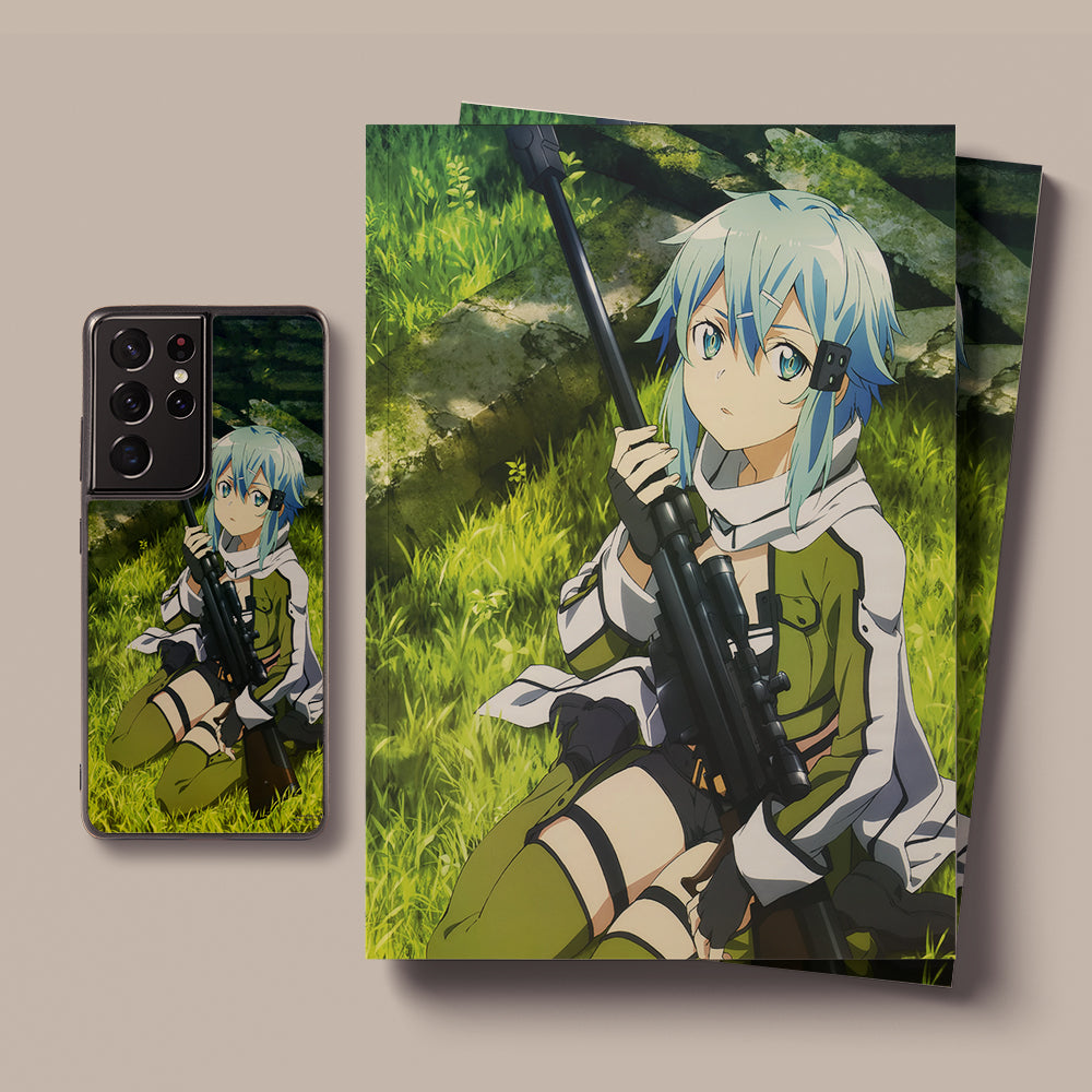 Sword Art Online Sinon gun LED Case for Samsung