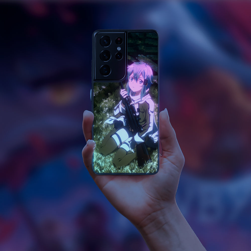 Sword Art Online Sinon gun LED Case for Samsung