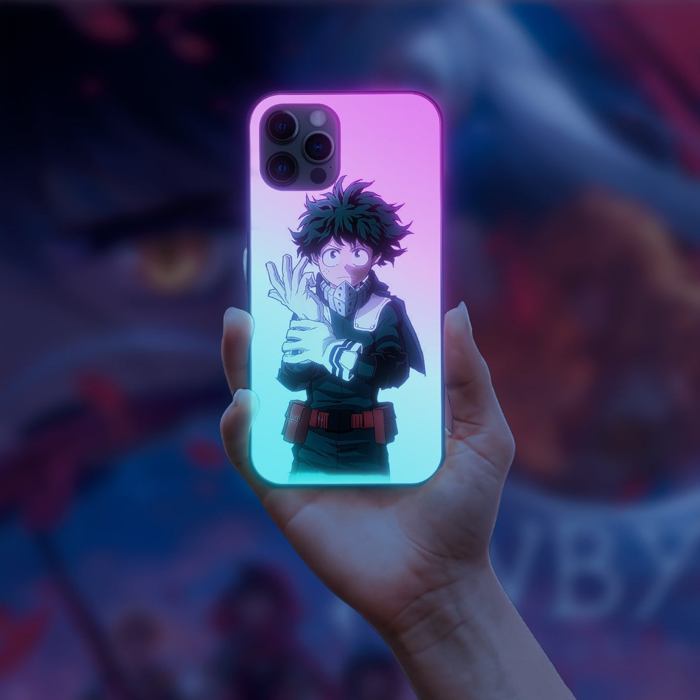 my hero academia 11 LED Case for apple